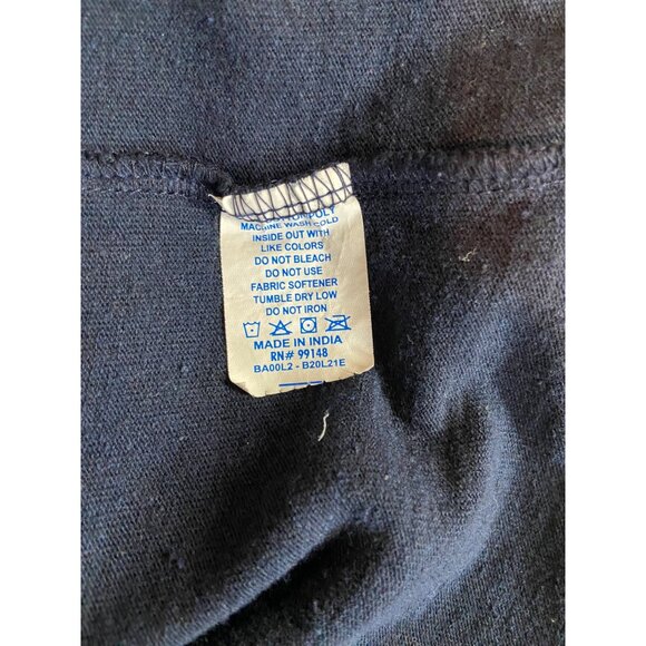 Xhiliration Blue Crocheted Knit Halter Bathing Suit Top Womens Blue 14 W - Picture 8 of 9